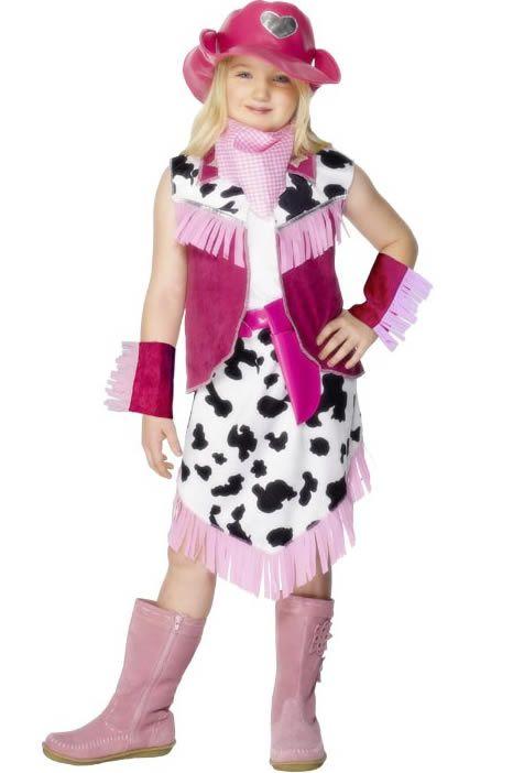 Girl's Pink Cowgirl Costume