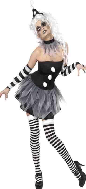 Sinister Pierrot Clown Costume